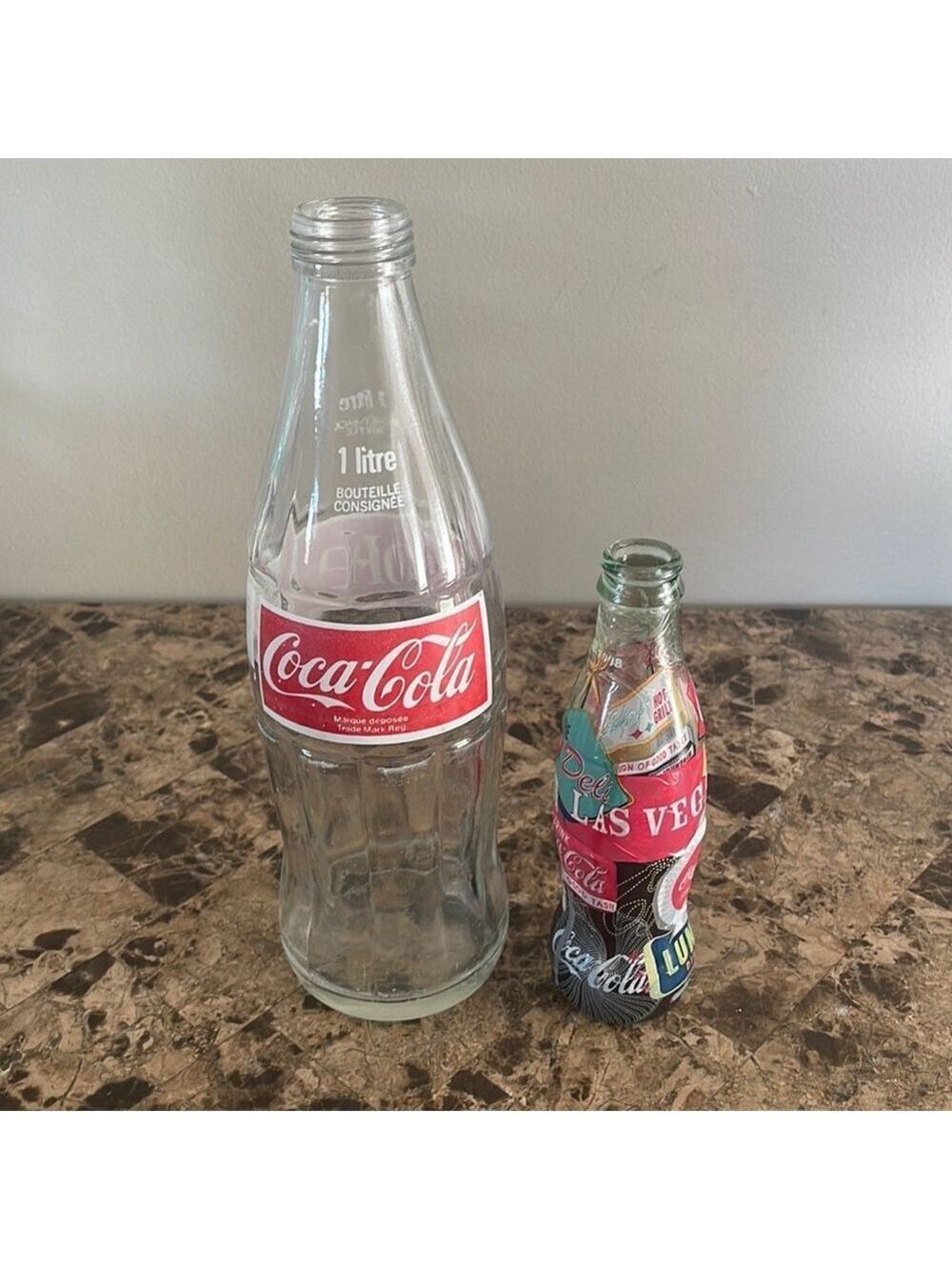 Two Coca-Cola Collectors Glass Bottles❤️❤️